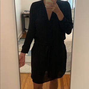 Rebecca Taylor light silk black dress